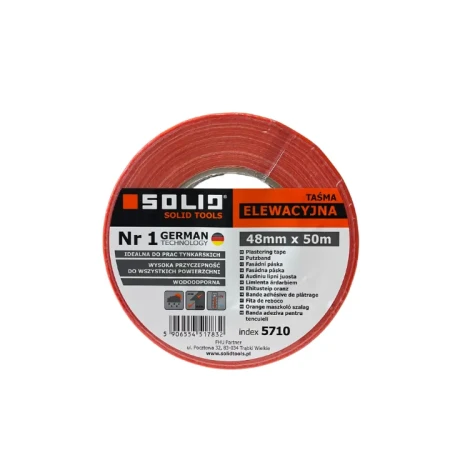 Taśma elewacyjna SOLID 48 mm 50 m – do zabezpieczania podczas prac elewacyjnych