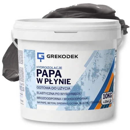 PAPA W PŁYNIE Gotowa Do Użycia ANTRACYTOWA 10KG GREKODEK