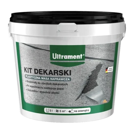 KIT DEKARSKI Masa Bitumiczna CZARNA 5L ULTRAMENT