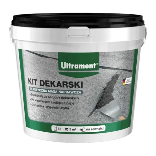Przejdź do produktu KIT DEKARSKI Masa Bitumiczna CZARNA 5L ULTRAMENT