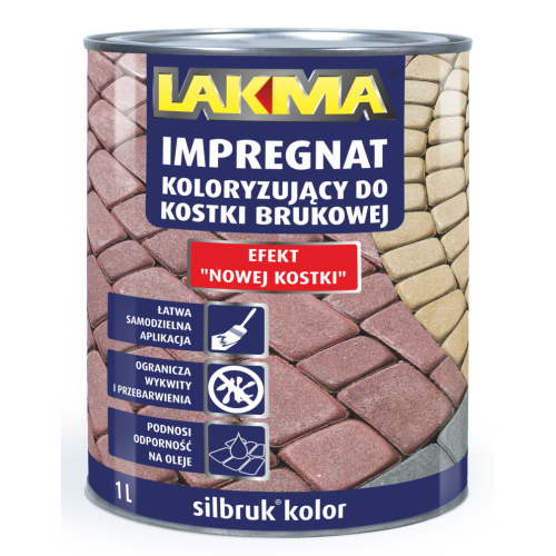 Przejdź do produktu SILBRUK KOLOR Impregnat do Kostki Brukowej 1L LAKMA