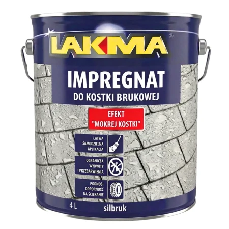 SILBRUK Impregnat do Kostki Brukowej BEZBARWNY 4L Lakma