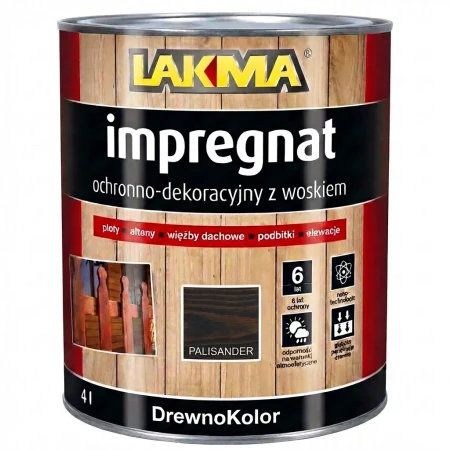 DrewnoKolor IMPREGNAT do DREWNA Z Woskiem 4L Lakma