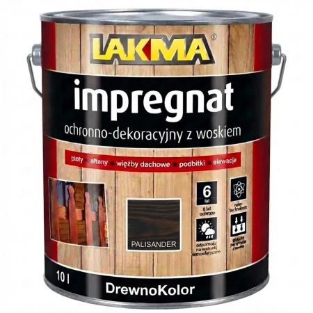 DrewnoKolor IMPREGNAT do DREWNA Z Woskiem 10L Lakma
