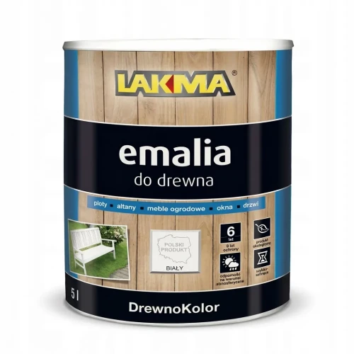 Przejdź do produktu EMALIA 5L BIAŁA do Drewna i Metalu Akrylowa Wodorozcieńczalna LAKMA
