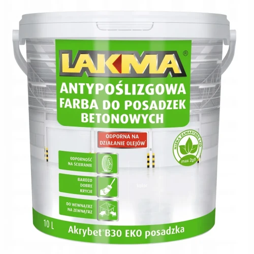 Przejdź do produktu AKRYBET B-30 EKO POSADZKA 10L Farba do Betonu LAKMA