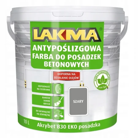 AKRYBET B-30 EKO POSADZKA 10L Farba do Betonu LAKMA