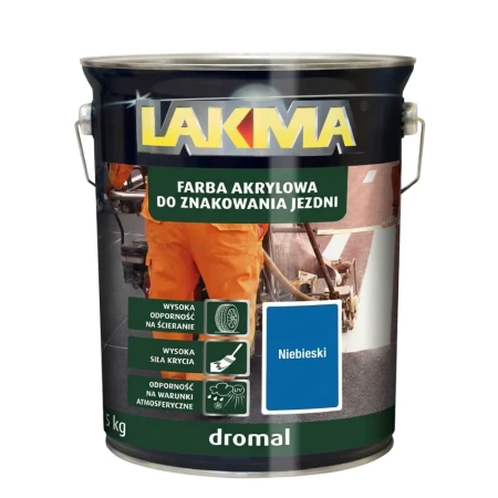 Farba drogowa DROMAL LAKMA - akrylowa farba do poziomego znakowania jezdni, parkingów i placów