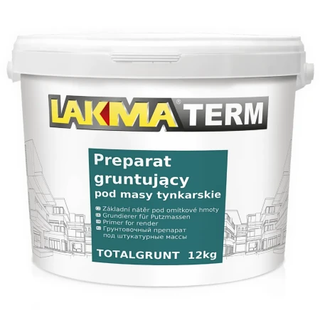 TOTALGRUNT  12kg Grunt pod tynk akrylowy i silikonowy LAKMA