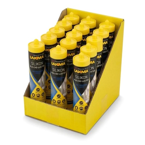 Przejdź do produktu KLEJ DO LUSTER  15 sztuk 300ml BEZBARWNY LAKMA