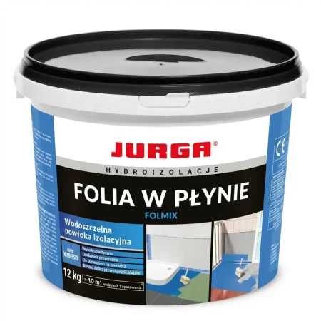 FOLMIX folia w płynie JURGA – hydroizolacja pod płytki wewnątrz i na zewnątrz 12kg