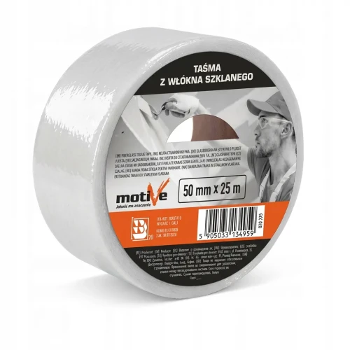 Przejdź do produktu TAŚMA Z WŁÓKNA SZKLANEGO 50mm/25m MOTIVE