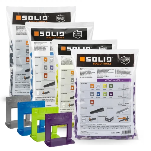 Przejdź do produktu KLIPS WYSOKI MEGA 100 sztuk do Grubych Płytek SOLID