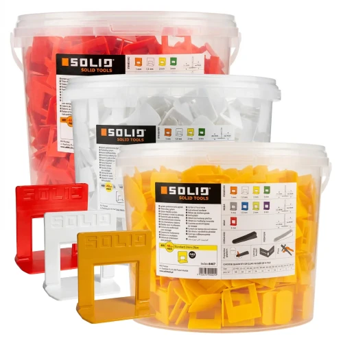 Przejdź do produktu KLIPSY 440 sztuk do Poziomowania Płytek Wiaderko SOLID