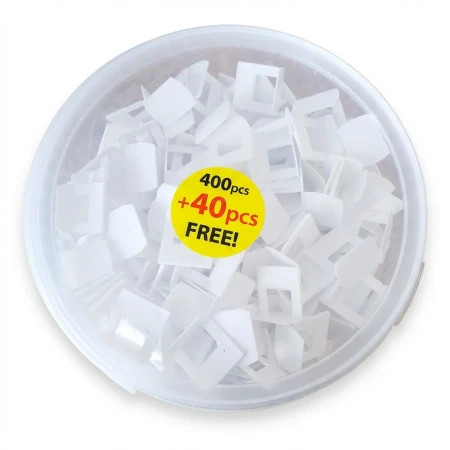 KLIPSY 440 sztuk do Poziomowania Płytek Wiaderko SOLID