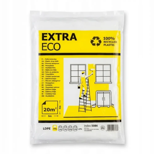 Przejdź do produktu FOLIA MALARSKA 4x5m Extra Mocna Economy SOLID