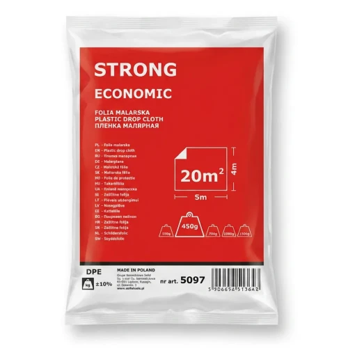 Przejdź do produktu FOLIA MALARSKA STRONG ECONOMY 4mx5m SOLID