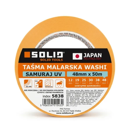 Taśma Malarska WASHI SAMURAJ UV SOLID