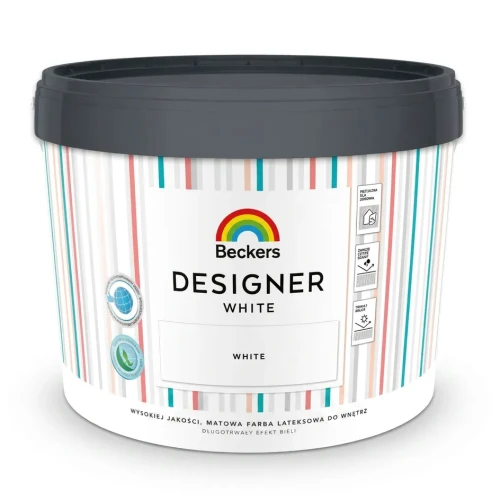 Przejdź do produktu Farba Lateksowa Designer White 10L BECKERS