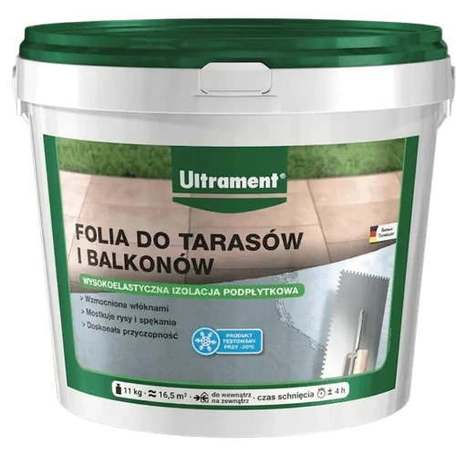 Przejdź do produktu Folia do Tarasów i Balkonów 11 kg Hydroizolacja ULTRAMENT