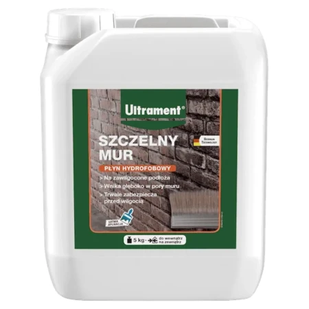 Szczelny Mur 5kg Płyn Hydrofobowy Uszczelniający ULTRAMENT
