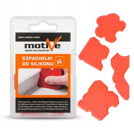 Szpachelki/Kostki do Silikonu 4 sztuki MOTIVE