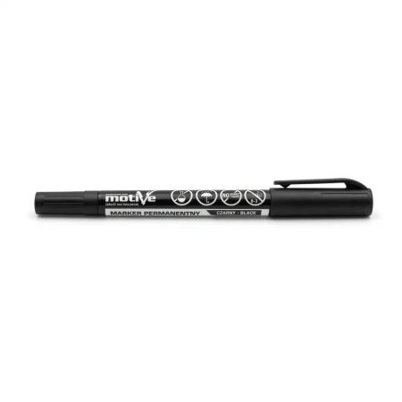 MARKER Dwustronny Permanentny CZARNY MOTIVE