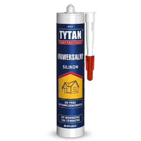 Silikon Uniwersalny 280ml BIAŁY do Prac Wykończeniowych TYTAN