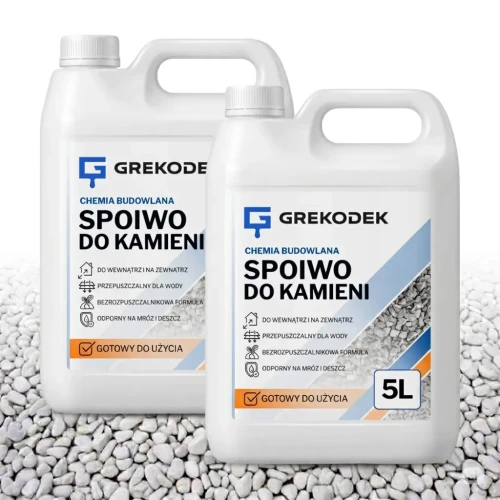 Przejdź do produktu ZESTAW 2 sztuki Spoiwo Klej do Kamieni Ogrodowych 5L GREKODEK