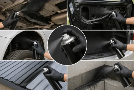 ZESTAW 2 sztuki GUMA W SPRAYU Uniwersalny Sprayu Uszczelniający CZARNA 400ml FORMATZONE