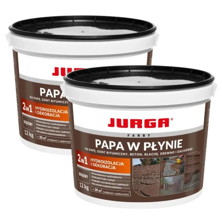 ZESTAW 2 sztuki PAPA W PŁYNIE BRĄZOWY 12KG Guma na Dach JURGA