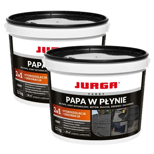 Przejdź do produktu ZESTAW 2 sztuki PAPA W PŁYNIE CZARNY 12KG Guma na Dach JURGA