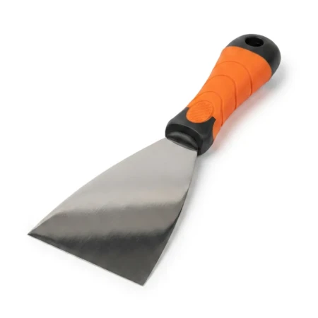 Szpachelka Nierdzewna 80mm Gumowa Rączka Profesjonalna 6073 SOLID