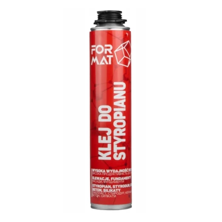 KLEJ DO STYROPIANU  Pistoletowy 750 ml FORMAT