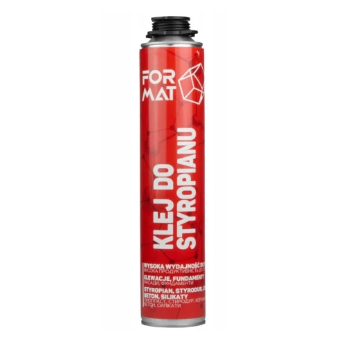 Przejdź do produktu KLEJ DO STYROPIANU  Pistoletowy 750 ml FORMAT