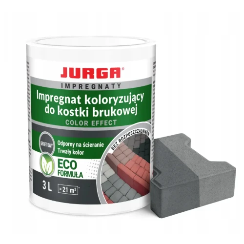 Przejdź do produktu Impregnat Koloryzujący 3L GRAFITOWY do Kostki Brukowej COLOR EFFECT JURGA