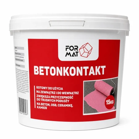 BETONKONTAKT 15KG RÓŻOWY DO TRUDNYCH PODŁOŻY FORMATZONE