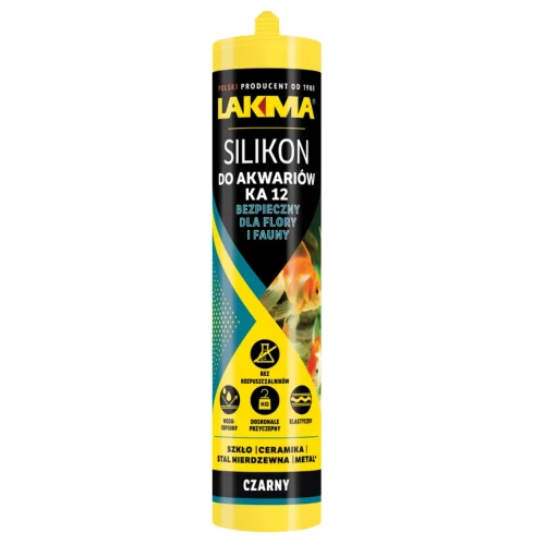 Przejdź do produktu Silikon KA12 do Szkła Akwariów Bezpieczny Wodoodporny CZARNY 280ml LAKMA
