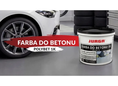 Farba do Betonu szara 3L poliuretanowo - akrylowa POLYBET 1K JURGA