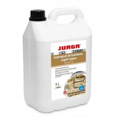 Impregnat 5L do Kamienia Naturalnego Gipsu Klinkieru i Elewacji PROOF ST JURGA