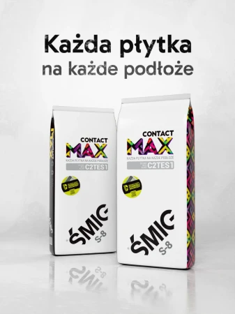 KLEJ ŻELOWY do Płytek Elastyczny 20kg Contact MAX ŚMIG S-8