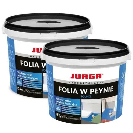 ZESTAW 2 SZTUKI FOLMIX folia w płynie  do wewnątrz i na zewnątrz JURGA 12kg