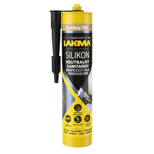 Przejdź do produktu SILIKON NEUTRALNY SANITARNY BEŻOWY 132 280 ml