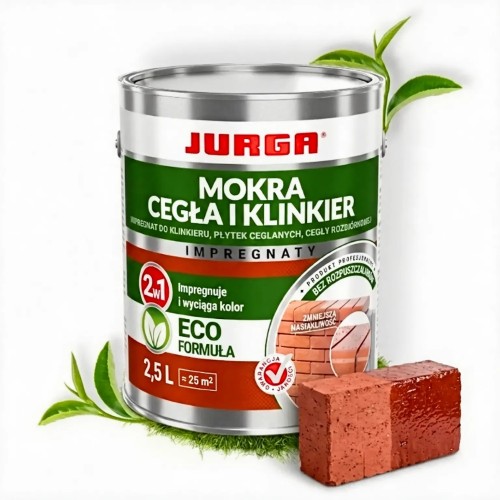 Przejdź do produktu IMPREGNAT do CEGŁY starej KLINKIERU MOKRA CEGŁA I KLINKIER 2,5L