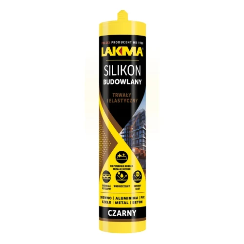 Przejdź do produktu Silikon Budowlany Neutralny Uszczelniacz Trwały SN CZARY 280ml LAKMA