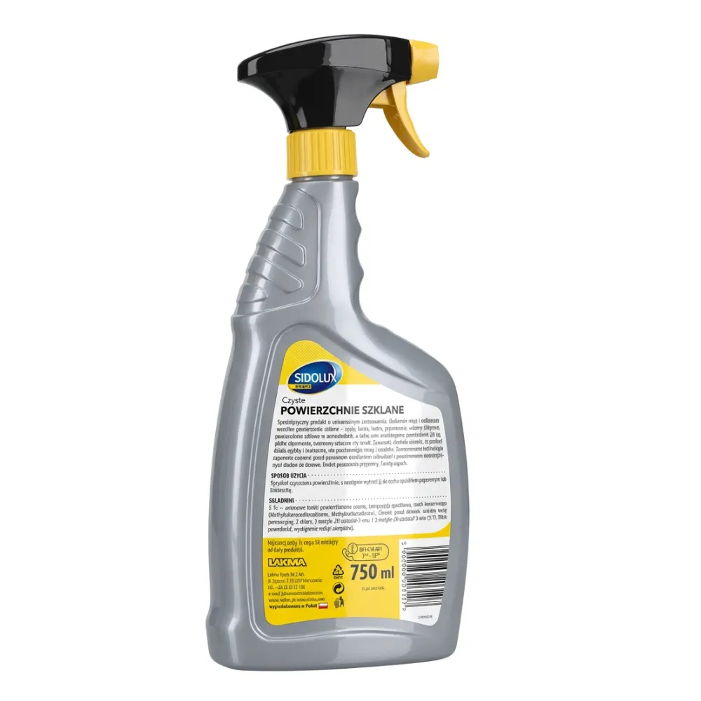 SIDOLUX PROFI DO MYCIA POWIERZCHNI SZKLANYCH 750 ml