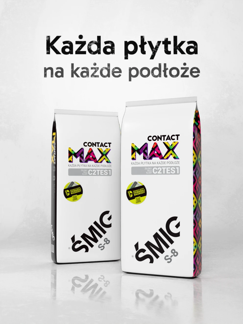 KLEJ ŻELOWY do Płytek Elastyczny 20kg Contact MAX ŚMIG S-8